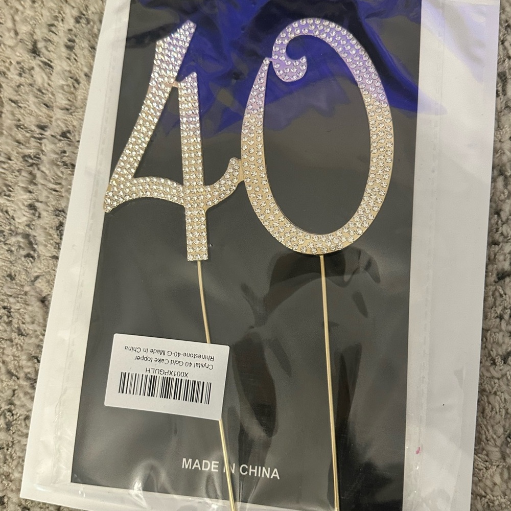 New birthday cake topper